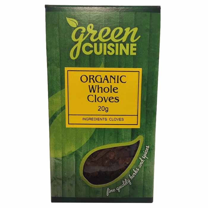 Green Cuisine - Organic Cloves Whole, 20g  Pack of 6