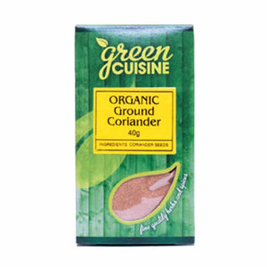 Green Cuisine - Organic Coriander Ground, 40g | Pack of 6