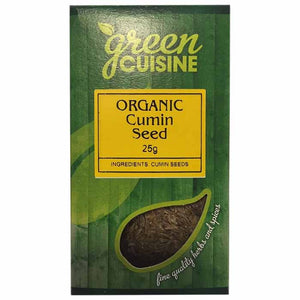 Green Cuisine - Organic Cumin Seed, 25g | Pack of 6