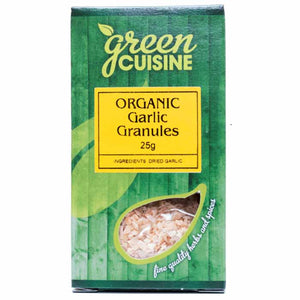 Green Cuisine - Organic Garlic Granules, 25g | Pack of 6