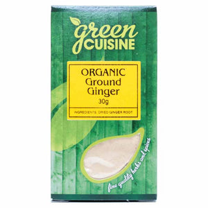 Green Cuisine - Organic Ginger Ground, 30g | Pack of 6