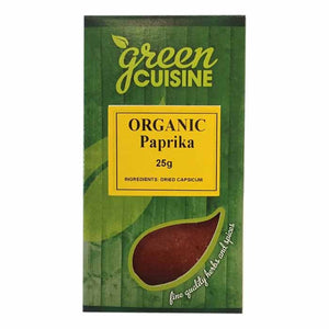 Green Cuisine - Organic Paprika, 25g | Pack of 6