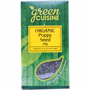 Green Cuisine - Organic Poppy Seed Blue, 40g | Pack of 6