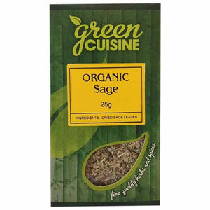 Green Cuisine - Organic Sage, 25g | Pack of 6