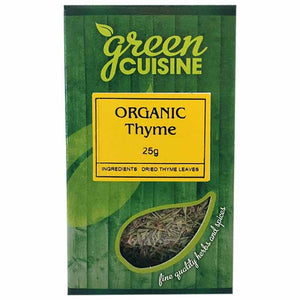 Green Cuisine - Organic Thyme, 25g | Pack of 6