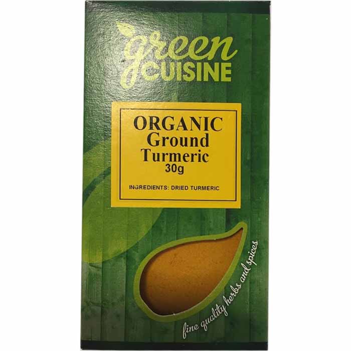 Green Cuisine - Organic Turmeric Ground, 30g  Pack of 6