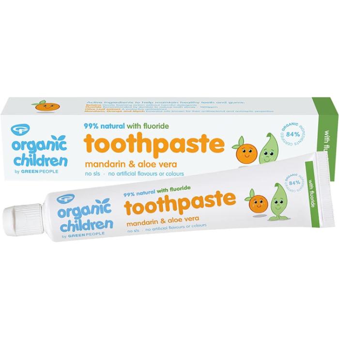 Green People - Organic Children Toothpaste Mandarin and Fluoride, 50ml