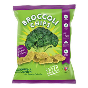 Growers Garden - Broccoli Crisps with Sour Cream & Chive | Multiple Sizes