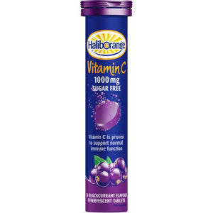 Haliborange - Vitamin C Sugar Free Effervescent Blackcurrant, 20 Tabs