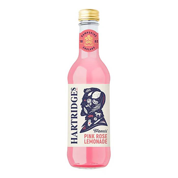 Hartridges - Pink Rose Lemonade, 330ml - Pack of 12 