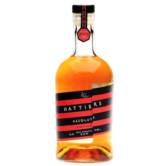 Hattiers Rum - Resolute Blended Aged Navy Strength Rum, 70cl - Case of 6