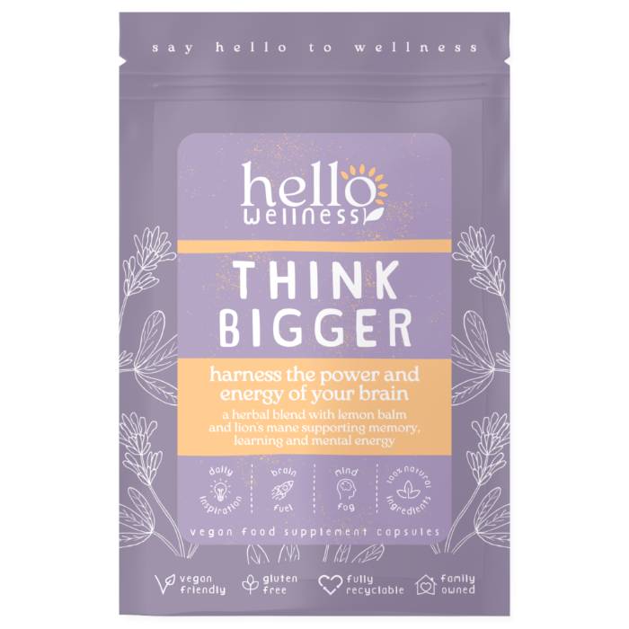 Hello Wellness - Think Bigger Brain Support, 60 Capsules