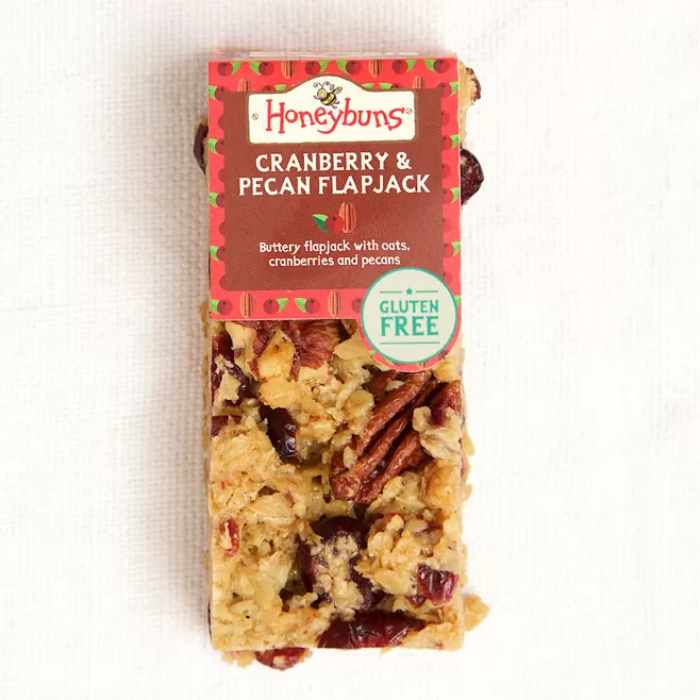 Honeybuns - Cranberry and Pecan Flapjack, 56g  Pack of 16