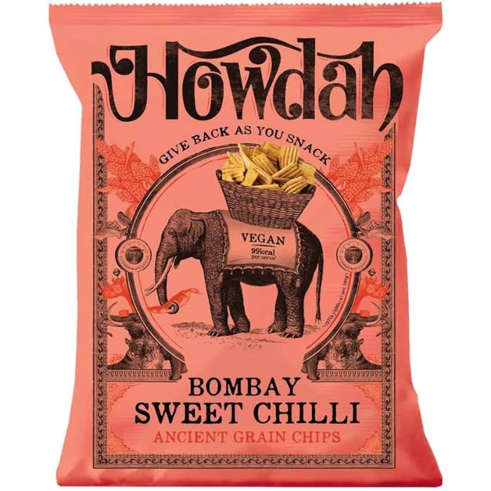 Howdah - Bombay Sweet Chilli, 130g  Pack of 6