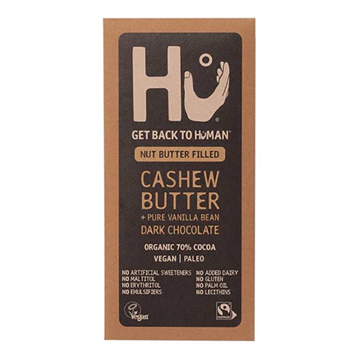 Hu - Chocolate Bar Cashew Butter + Pure Vanilla Been Dark, 60g - Pack of 12
