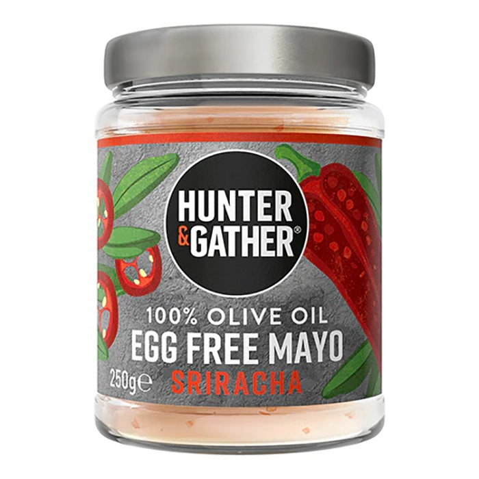 Hunter & Gather - Egg Free Olive Oil Mayo Sriracha , 250g - Pack of 6