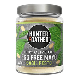 Hunter & Gather - Egg Free Olive Oil Mayo, 250g - Pack of 6 | Multiple Flavours