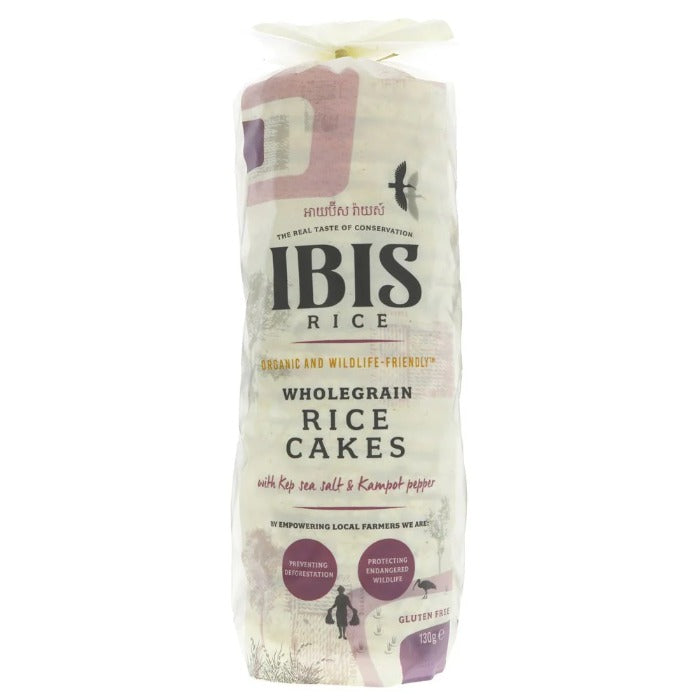 Ibis - Rice Cake Sea Salt Kampot Pepper, 130g