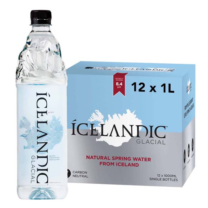 Icelandic Glacial - Natural Mineral Water, 1L Pack of 12