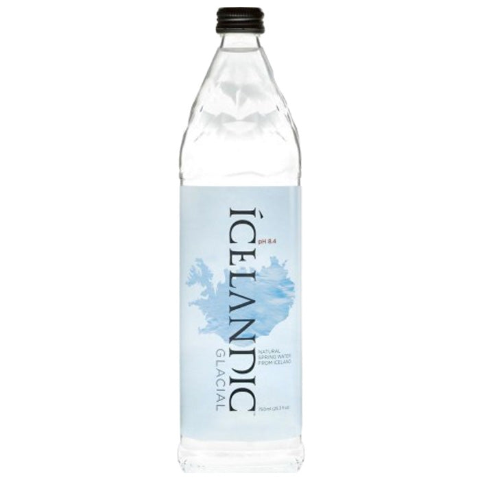 Icelandic Glacial - Natural Still Mineral Water Glass Bottle, 750ml Pack of 12
