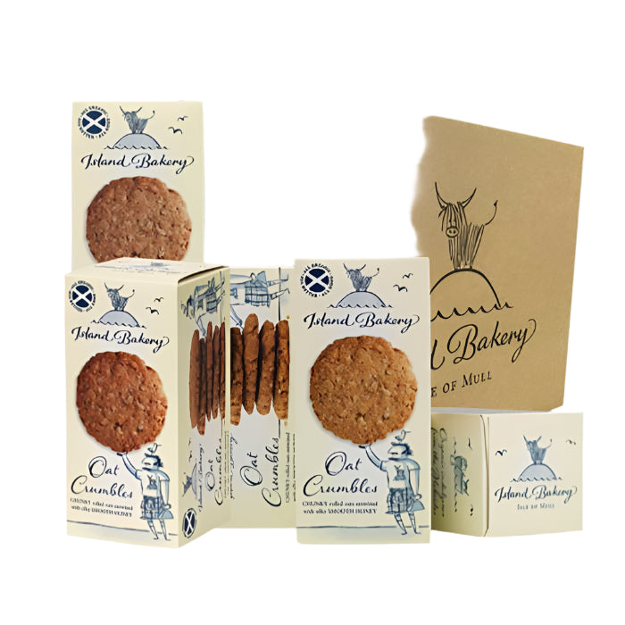 Island Bakery - Oat Crumbles Organic Biscuits, 125g - Pack of 12