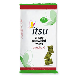Itsu - Sriracha Crispy Seaweed Thins Multipack, 5g | Pack of 8