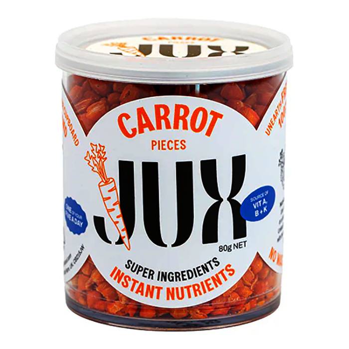 JUX Food - Carrot Vegetable Pieces, 80g  - Pack of 6