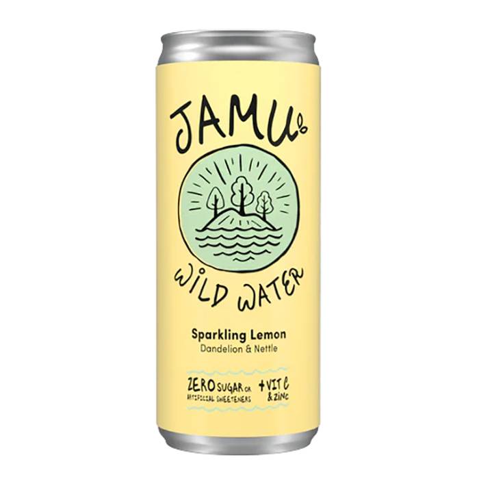 Jamu Wild Water - Natural Sparkling Water Lemon, 250ml  Pack of 12 