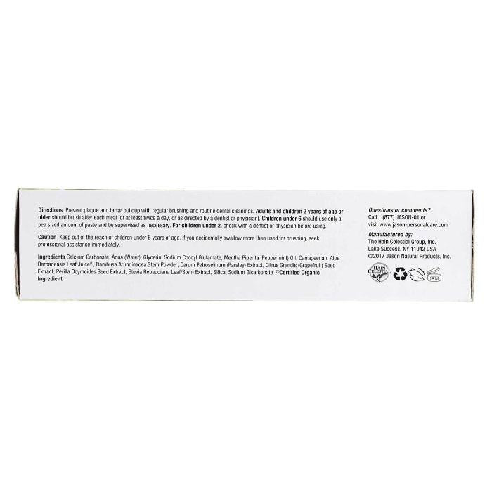 Jason Natural - Powersmile Toothpaste, 170g - back