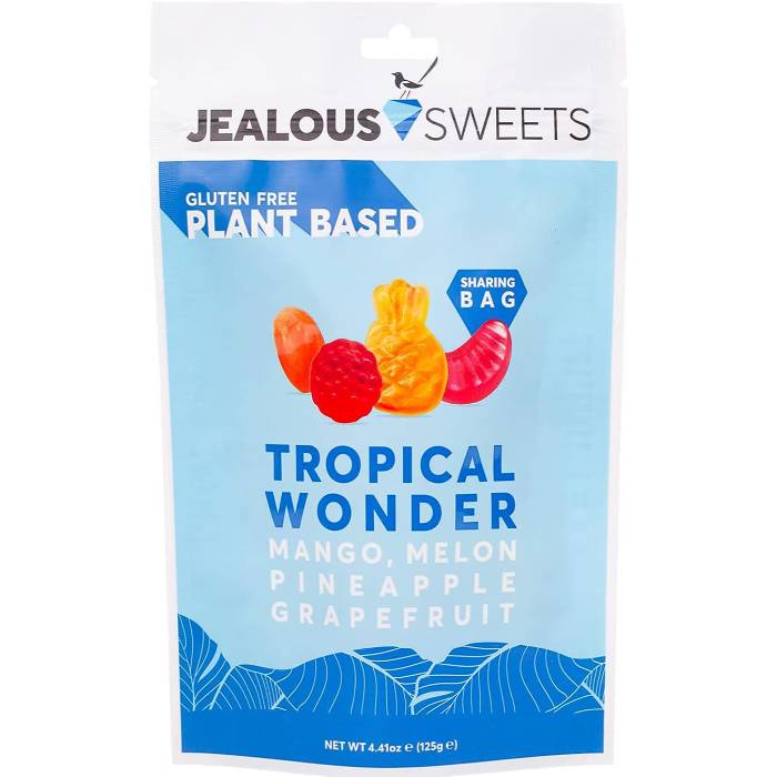 Jealous Sweets - Tropical Wonder Share Bag, 125g  Pack of 10