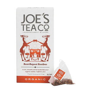 Joe's Tea Co. - Organic Rest-Repeat Rooinos Tea, 15 Bags- Pack of 6