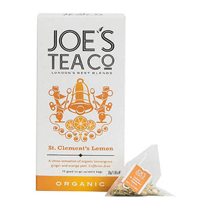 Joe's Tea Co. - Organic St. Clement’s Lemon Tea, 15 Bags- Pack of 6