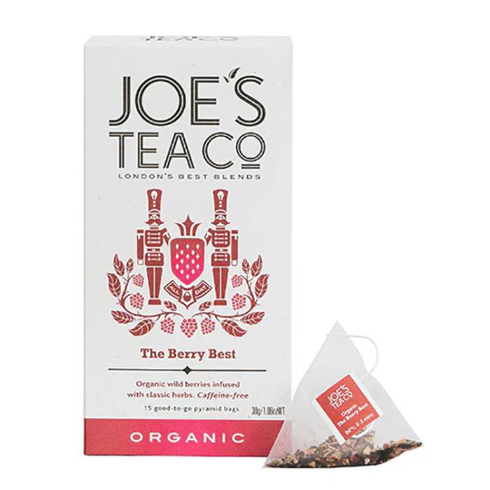 Joe's Tea Co. - Organic The Berry Best Tea, 15 Bags- Pack of 6