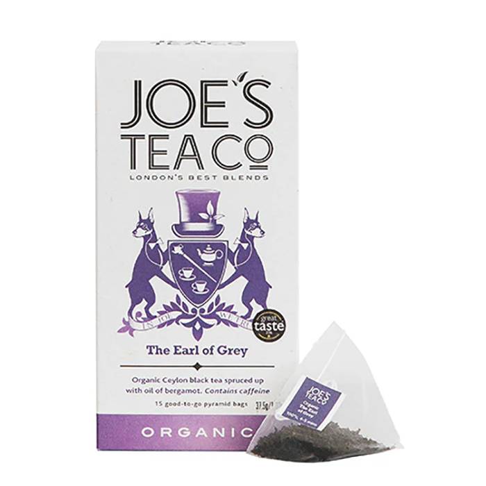 Joe's Tea Co. - Organic The Earl of Grey, 15 Bags- Pack of 6