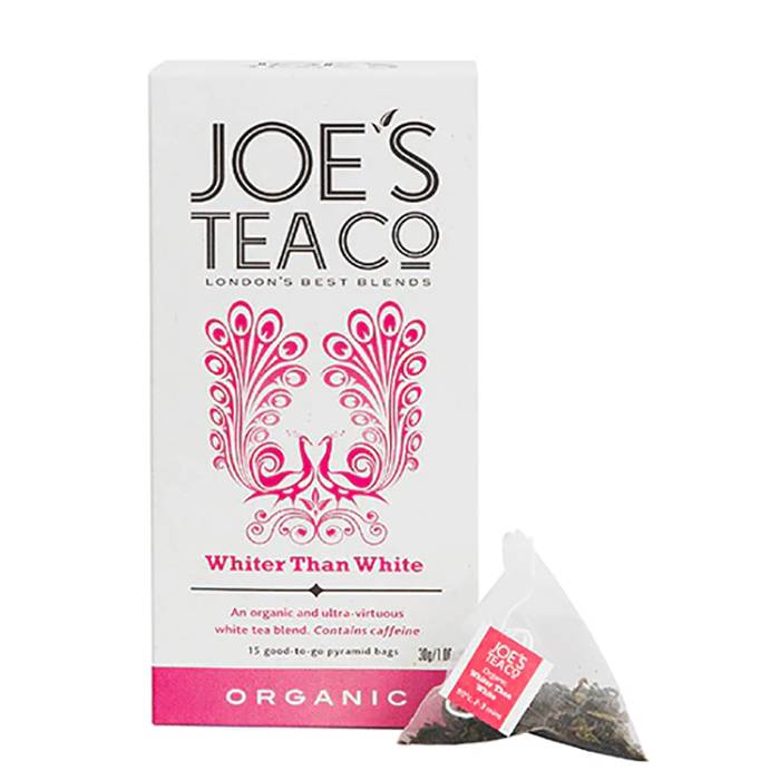 Joe's Tea Co. - Organic Whiter Than White Tea, 15 Bags- Pack of 6