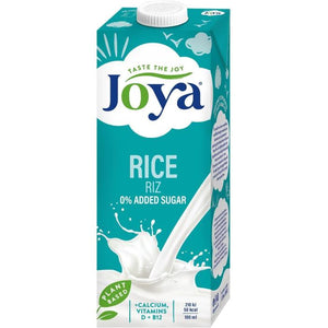 Joya - Rice Milk with Calcium Vitamins D and B12, 1L | Pack of 8