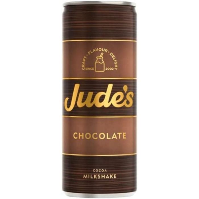 Jude's - Chocolate Milkshake Can, 250ml  Pack of 12