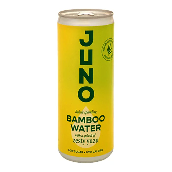 Juno Bamboo Water - Zesty Yuzu Flavoured Water, 250ml - Pack of 12