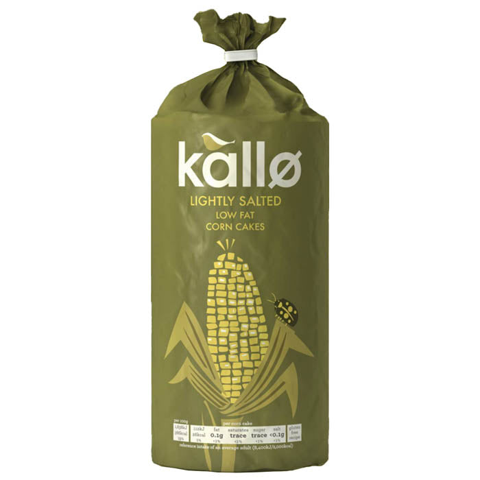 Kallo - Organic Lightly Salted Corn Cake Thins, 130g 