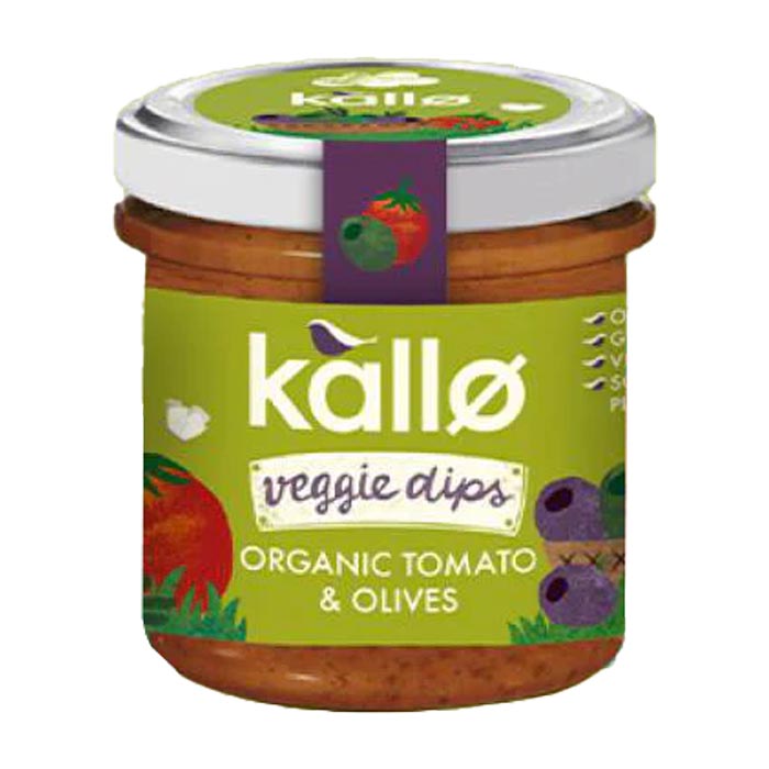 Kallo - Organic Tomato & Olives Dip, 135g