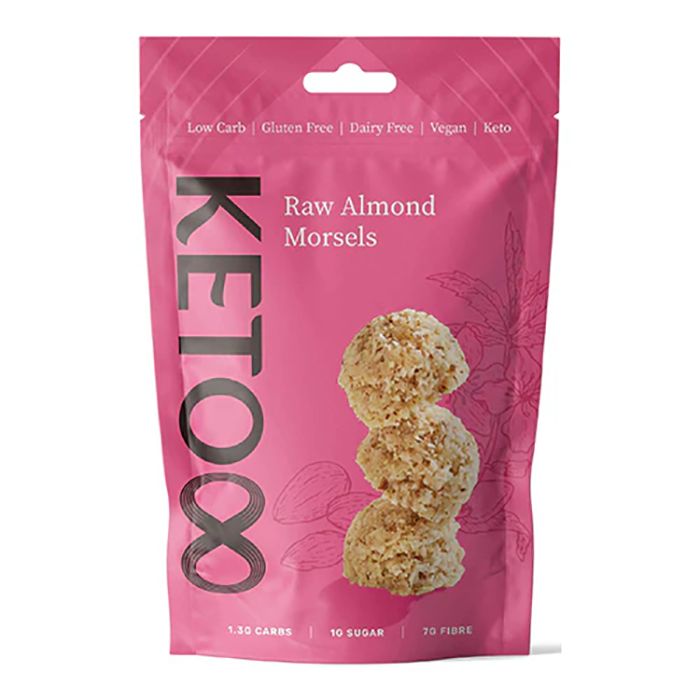 Keto8 - Almond Raw Morsels, 120g - Pack of 6