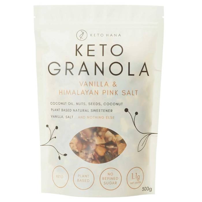 Keto Hana - Keto Granola Vanilla & Pink Himalayan, 300g