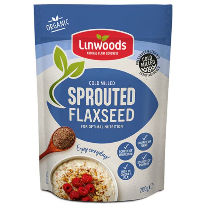 Linwoods - Organic Cold Milled Sprouted Flaxseed, 200g