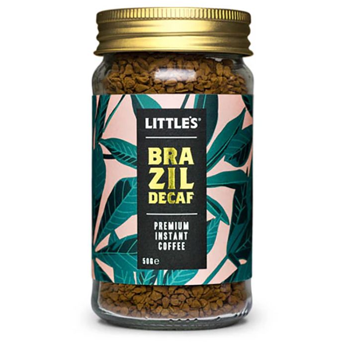 Little's Speciality Coffee - Brazil Decaf Premium Instant Coffee, 50g - Pack of 6 