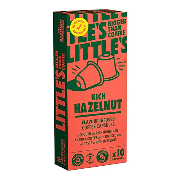 Little's Speciality Coffee - Rich Hazelnut Nespresso Compatible Capsules, 55g - Pack of 6