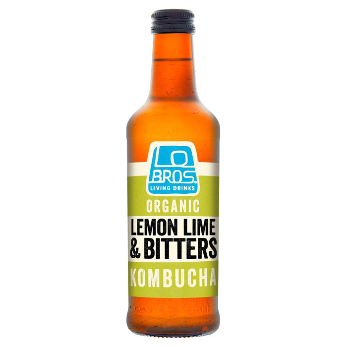 Lo Bros - Organic Kombucha Lemon Lime Bitters, 330ml