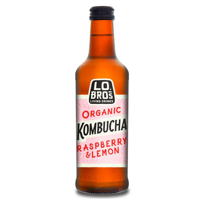 Lo Bros - Organic Kombucha Raspberry & Lemon, 330ml