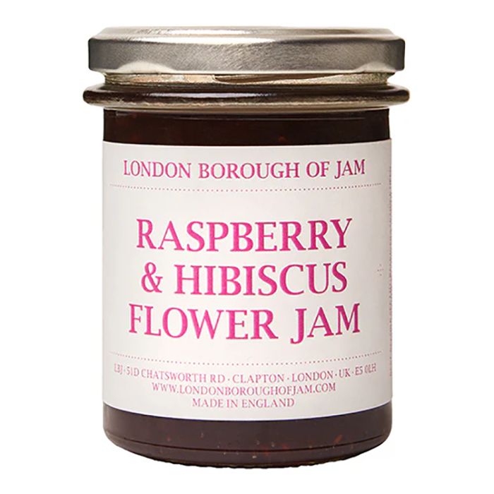 London Borough of Jam - Raspberry & Hibiscus Jam, 220g - Pack of 6