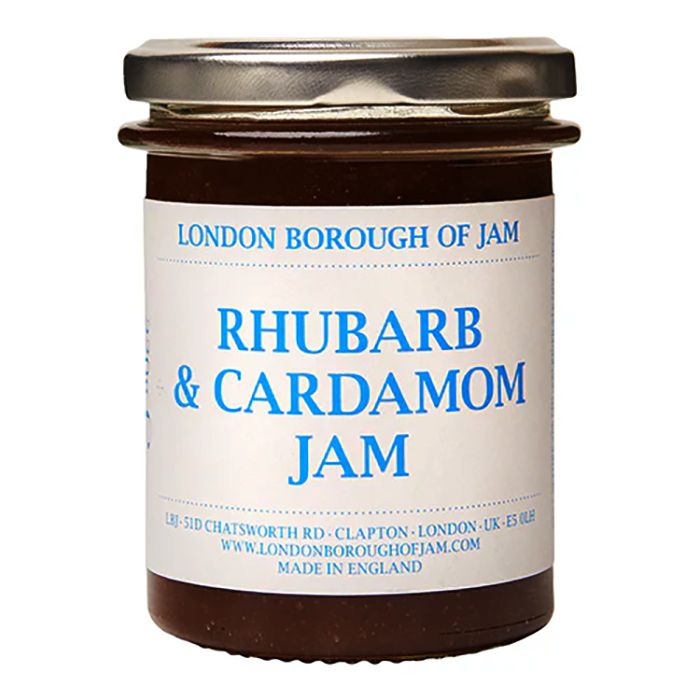 London Borough of Jam - Rhubarb & Cardamom Jam, 220g - Pack of 6