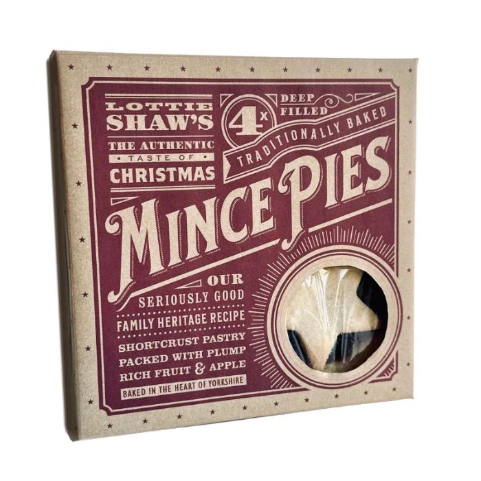 Lottie Shaw's - Seriously Good Mince Pies, 4 Pack (280g)